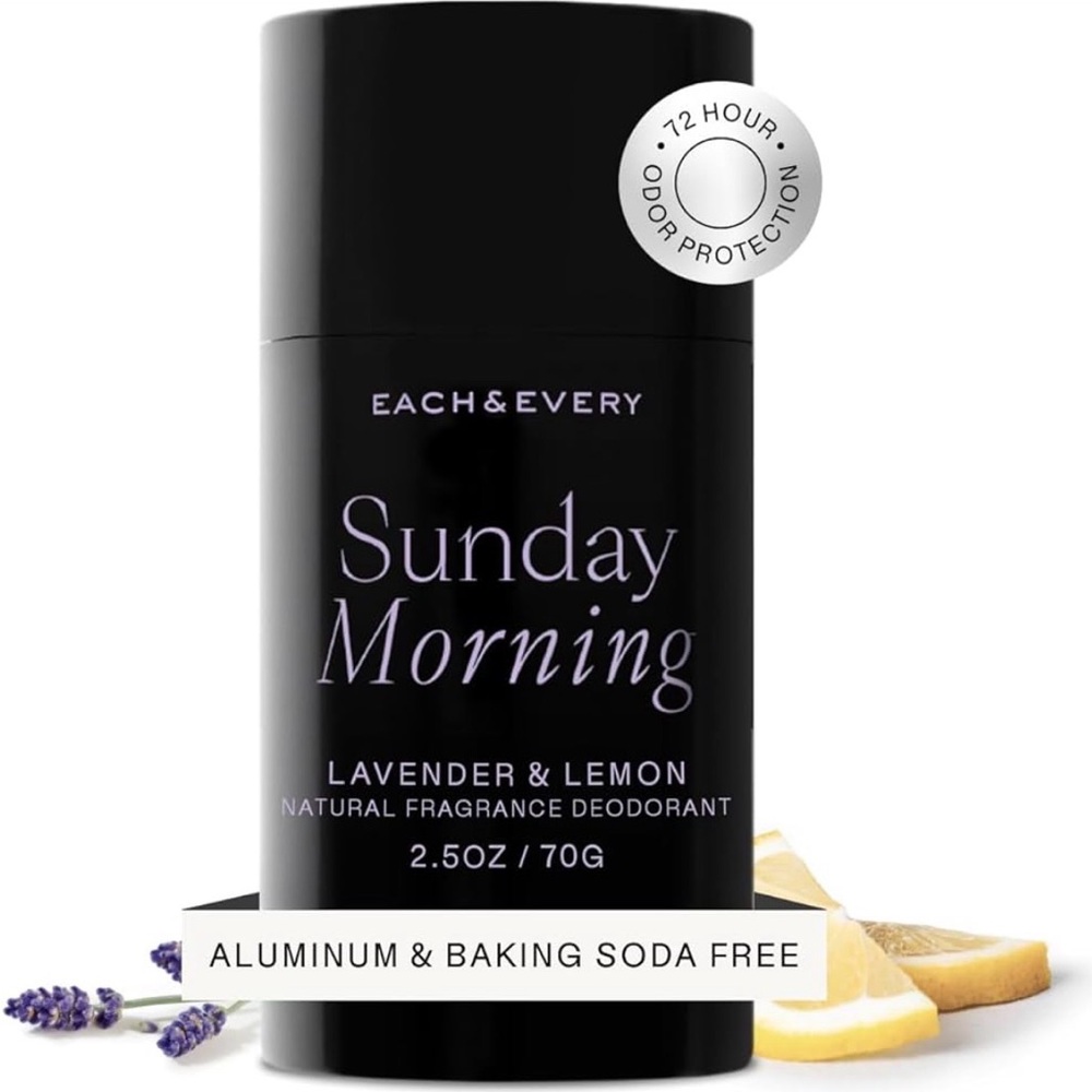 NWOT Each & Every Sunday Morning Lavender & Lemon Natural Fragrance Deodorant